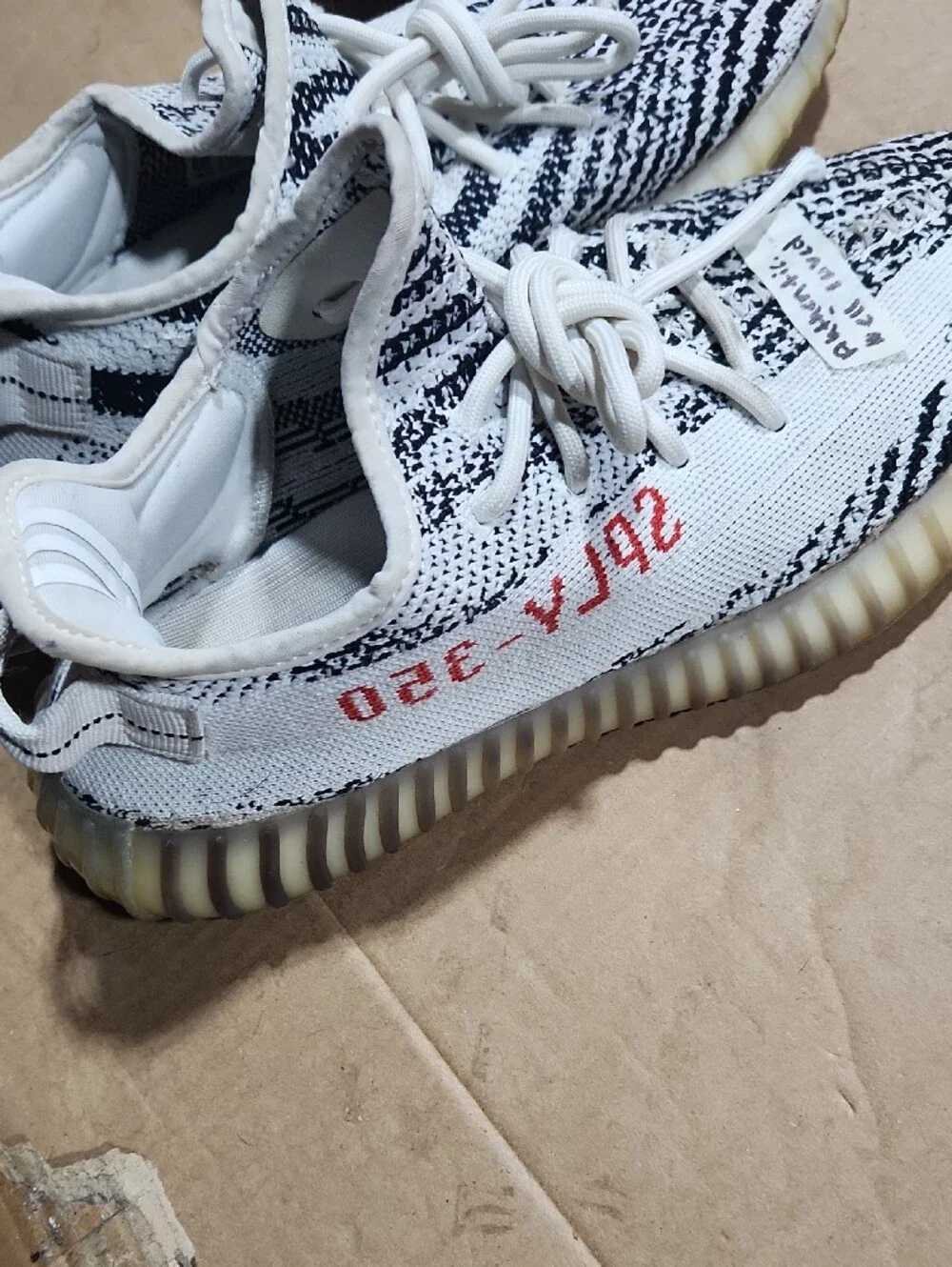 Yeezy Boost 350 V2 Zebra White Black with Red Stripe